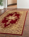 Versailles Elegance Collection Area Rug - Trianon Rectangle Red  lifestyle 3