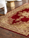 Versailles Elegance Collection Area Rug - Trianon Rectangle Red  lifestyle 8