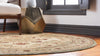 Versailles Elegance Collection Area Rug - Trianon Round Cream  lifestyle 43