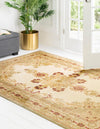 Versailles Elegance Collection Area Rug - Trianon Rectangle Cream  lifestyle 9