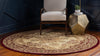 Versailles Elegance Collection Area Rug -  Marly Round Cream  lifestyle 9