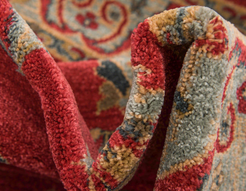 Zagros Oasis Collection Area Rug -  Javanrud Rectangle Red  lifestyle 7