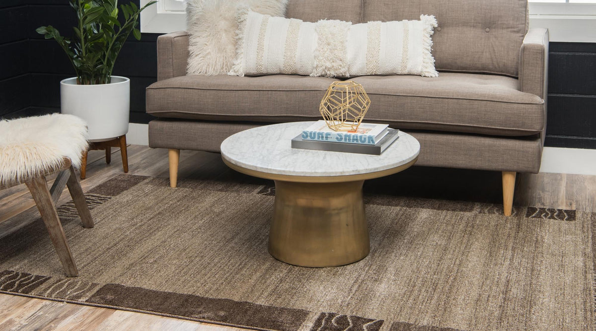 Studio Haven Collection Area Rug - Atelier Rectangle Dark Beige  lifestyle 8