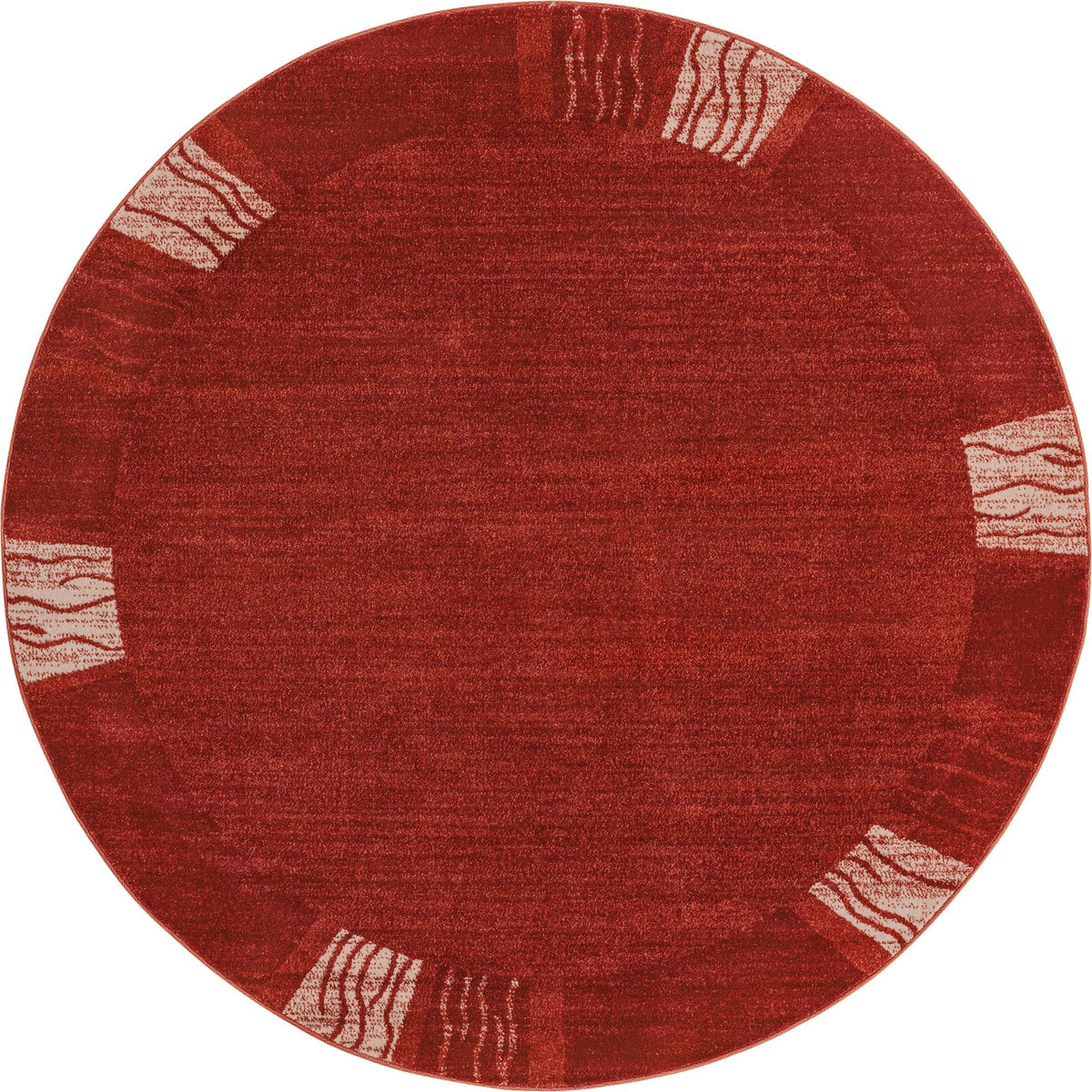 Studio Haven Collection Area Rug - Atelier Round Terracotta  lifestyle 99