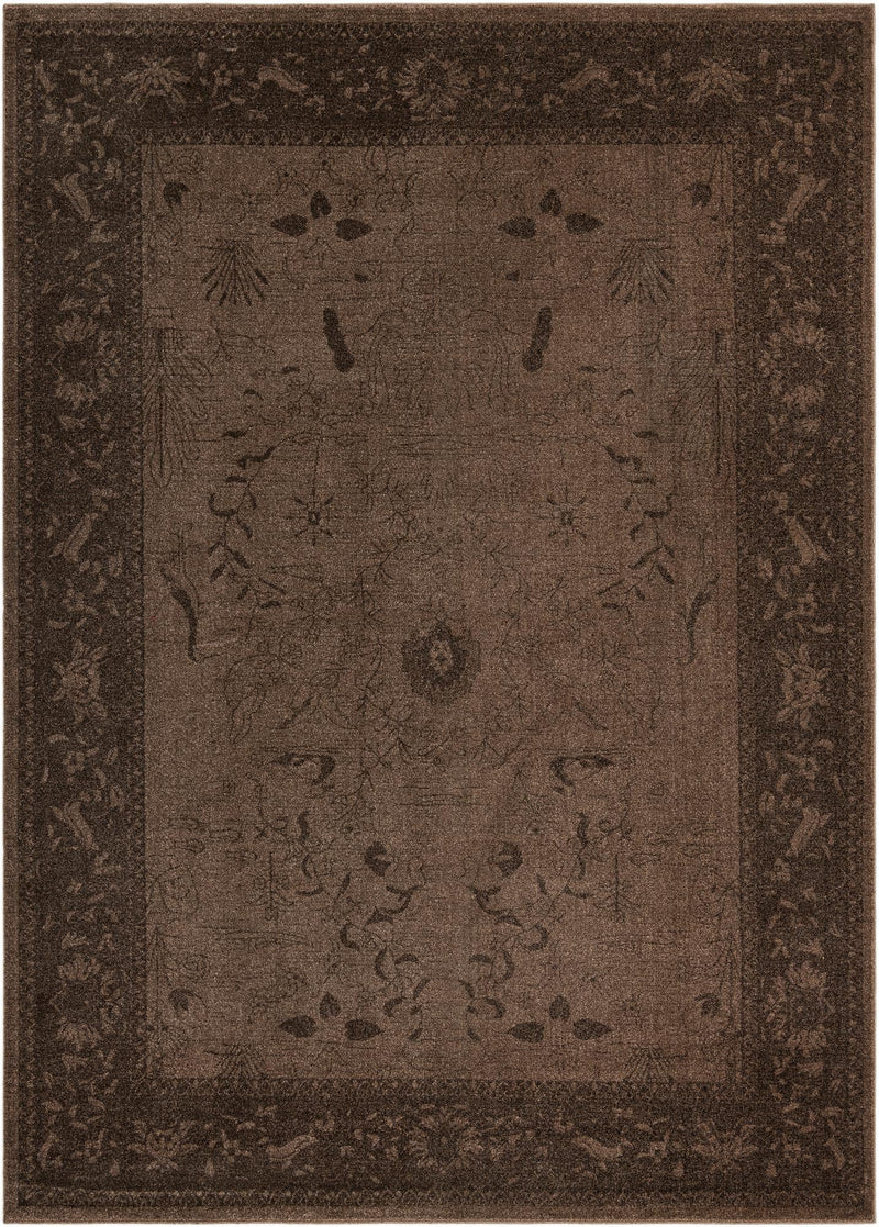 Horizon Collection Area Rug -  Apex (Brown) Rectangle Brown  lifestyle 5