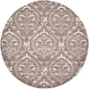 Venetian Tapestry Collection Area Rug -  Cannaregio Round Light Brown  lifestyle 32