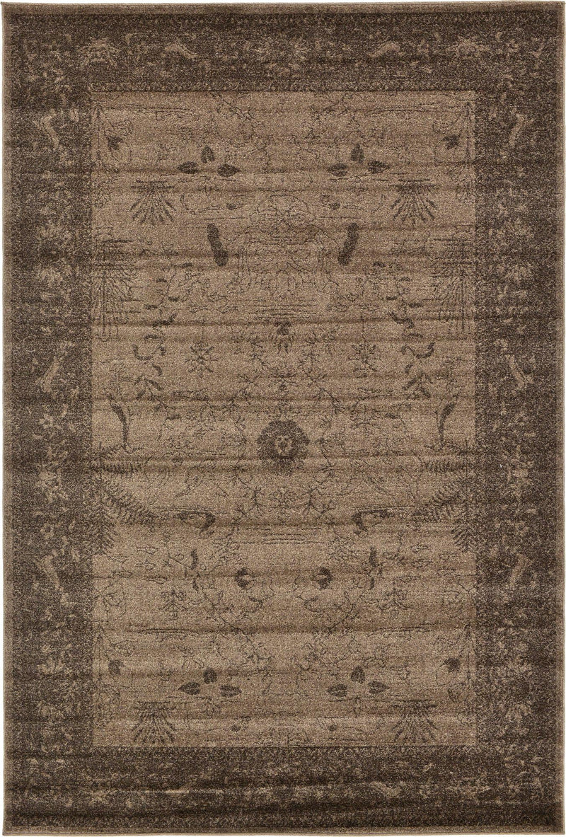 Horizon Collection Area Rug -  Apex (Brown) Rectangle Brown  lifestyle 2