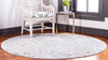 Venetian Tapestry Collection Area Rug -  Cannaregio Round Ivory  lifestyle 42