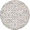 Venetian Tapestry Collection Area Rug -  Cannaregio Round Ivory  lifestyle 34