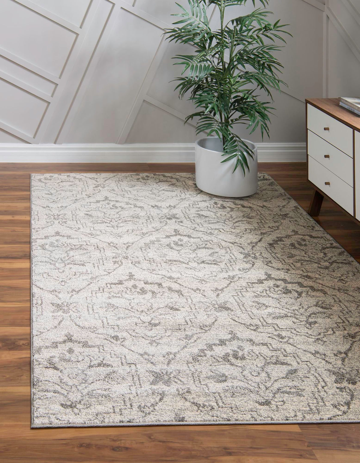 Venetian Tapestry Collection Area Rug -  Cannaregio Rectangle Ivory  lifestyle 5