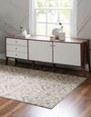 Venetian Tapestry Collection Area Rug -  Cannaregio Rectangle Ivory  lifestyle 9