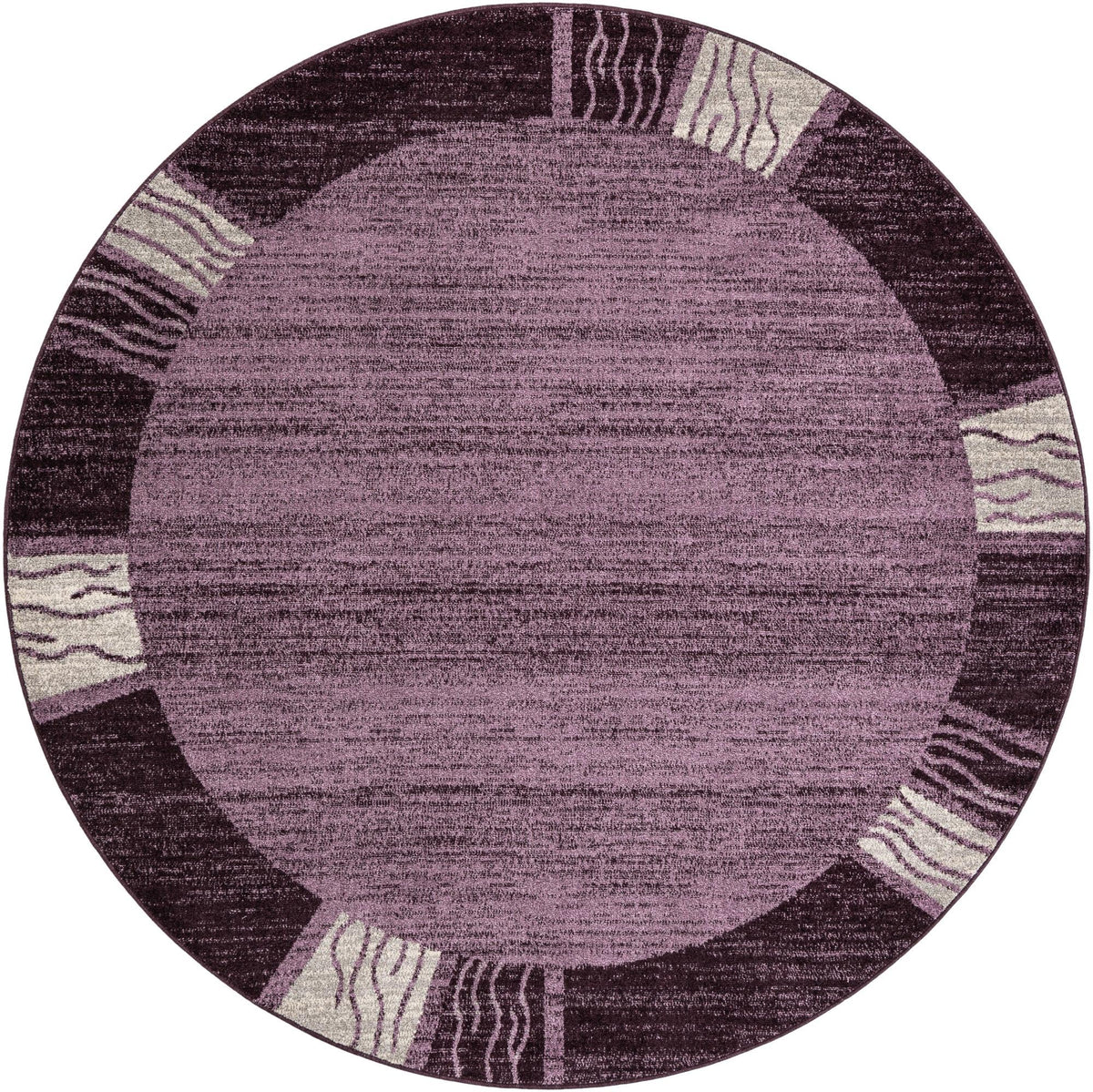 Studio Haven Collection Area Rug - Atelier Round Violet  lifestyle 53