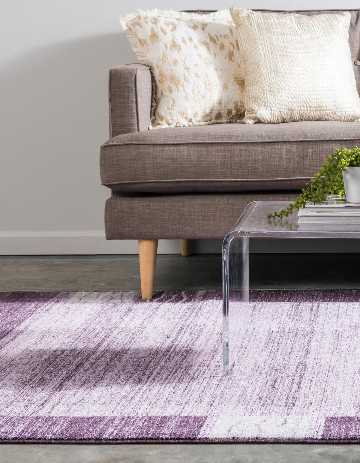 Studio Haven Collection Area Rug - Atelier Rectangle Violet  lifestyle 25