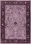 Horizon Collection Area Rug -  Apex (Purple) Rectangle Purple  lifestyle 5