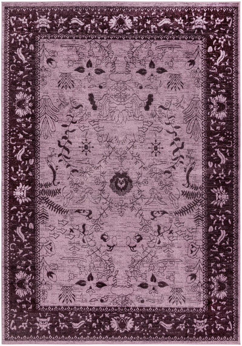 Horizon Collection Area Rug -  Apex (Purple) Rectangle Purple  lifestyle 5