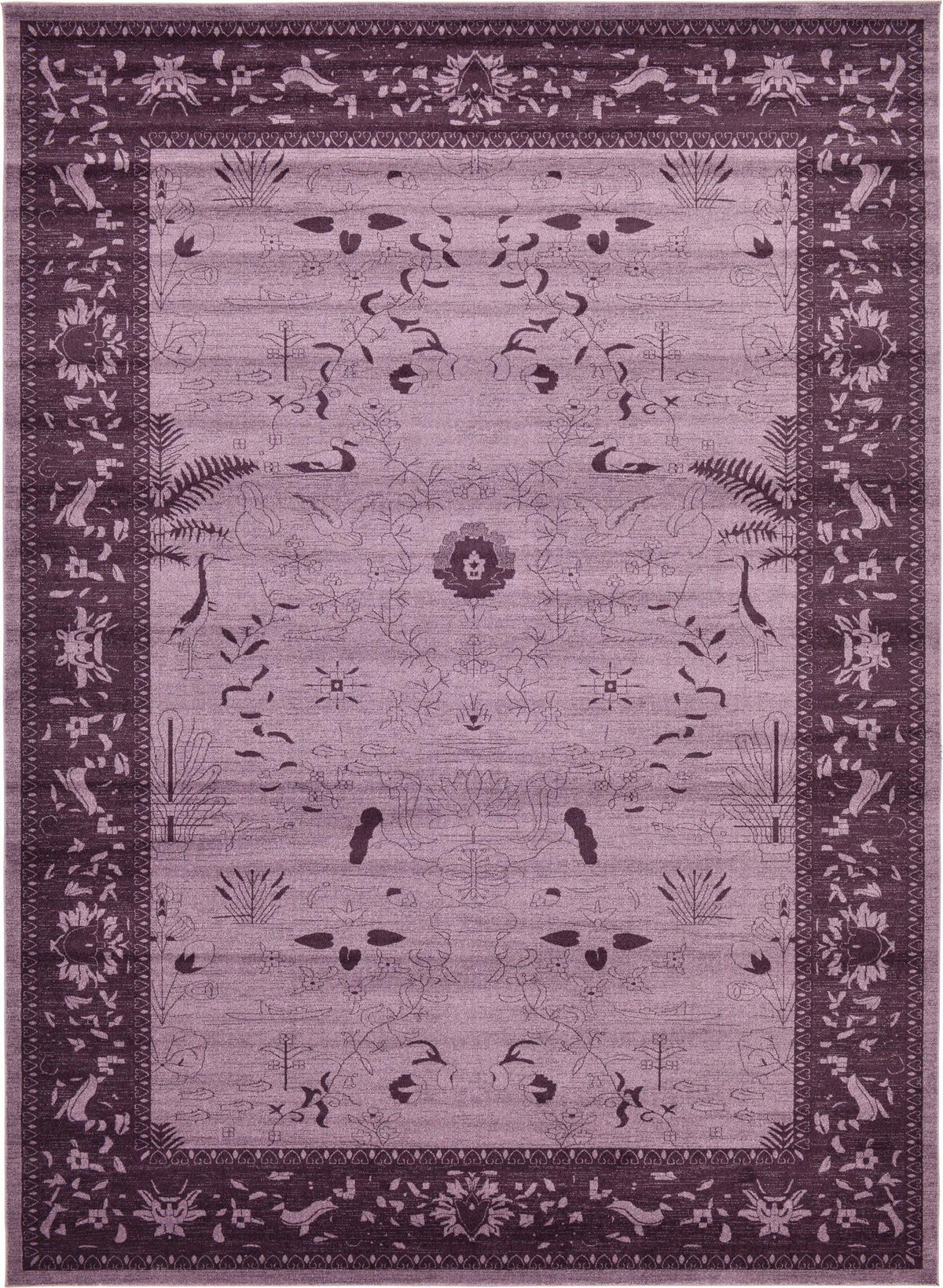 Horizon Collection Area Rug -  Apex (Purple) Rectangle Purple  lifestyle 2