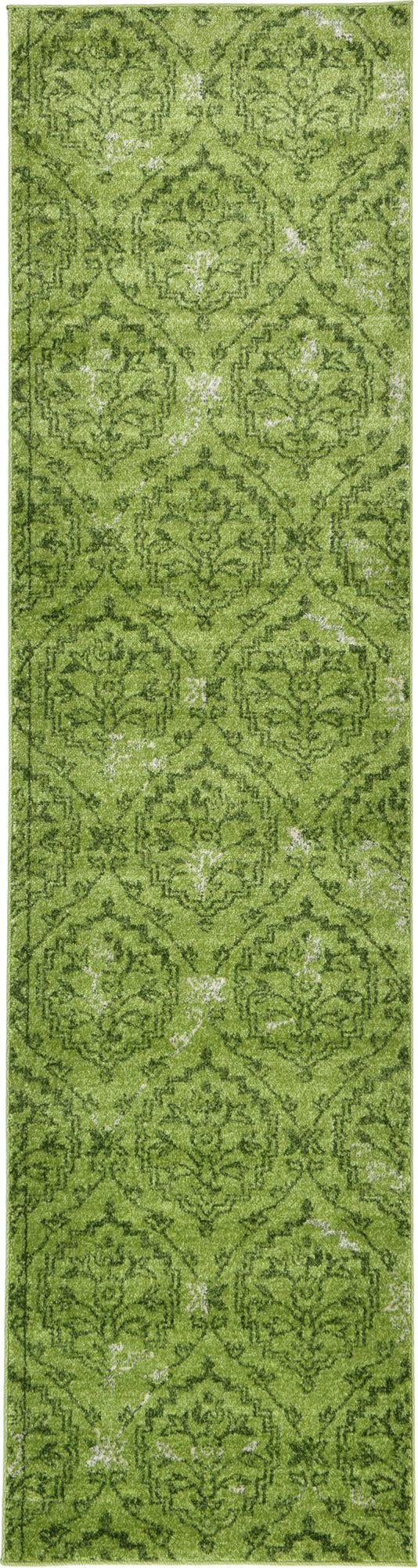 Venetian Tapestry Collection Area Rug -  Cannaregio Runner Light Green  lifestyle 55