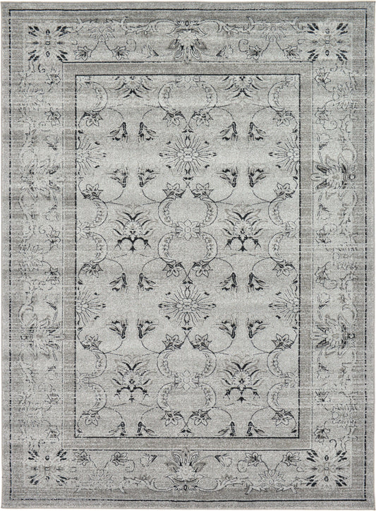 Horizon Collection Area Rug -  Tundra Rectangle Gray Main