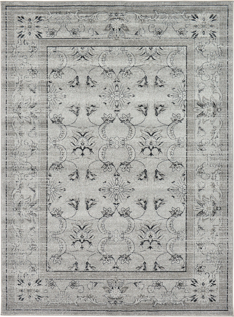 Horizon Collection Area Rug -  Tundra Rectangle Gray Main