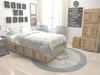 Zagros Oasis Collection Area Rug -  Izeh Round Gray  lifestyle 31