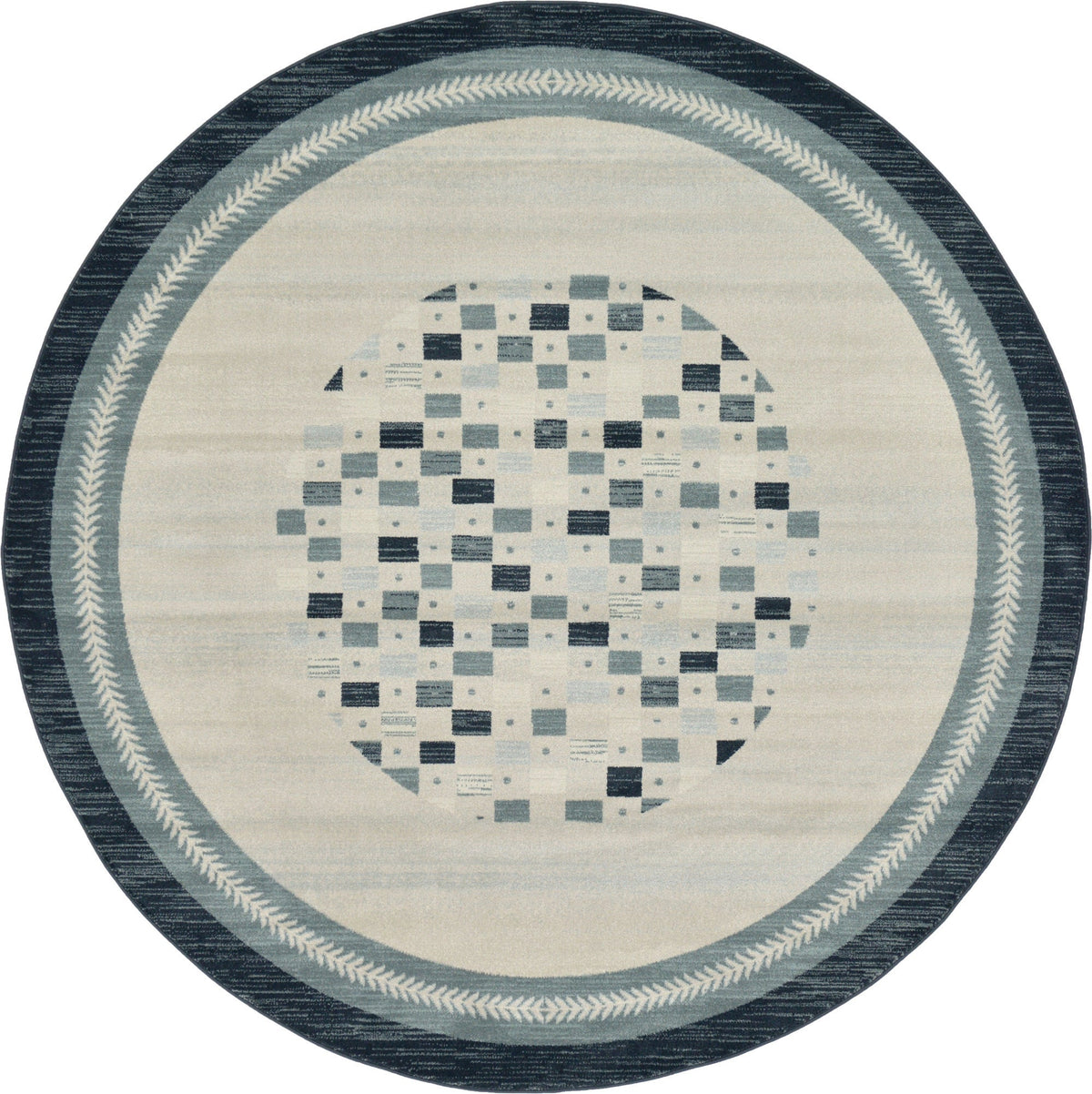 Zagros Oasis Collection Area Rug -  Sanandaj Round Beige  lifestyle 3