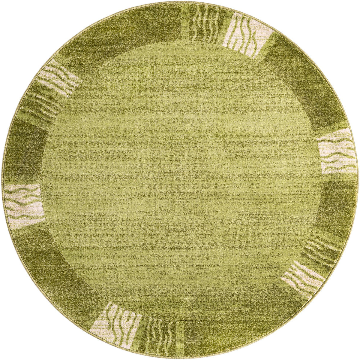 Studio Haven Collection Area Rug - Atelier Round Light Green  lifestyle 96