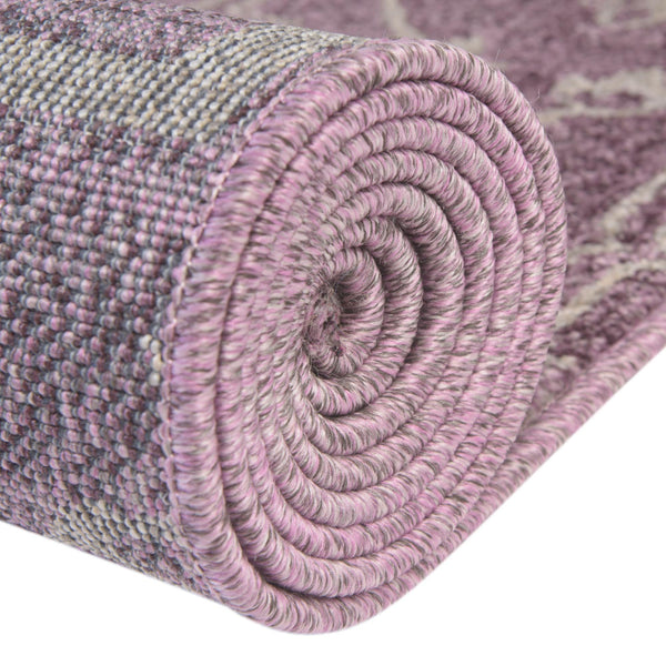 Venetian Tapestry Collection Area Rug -  Cannaregio Rectangle Purple  lifestyle 44