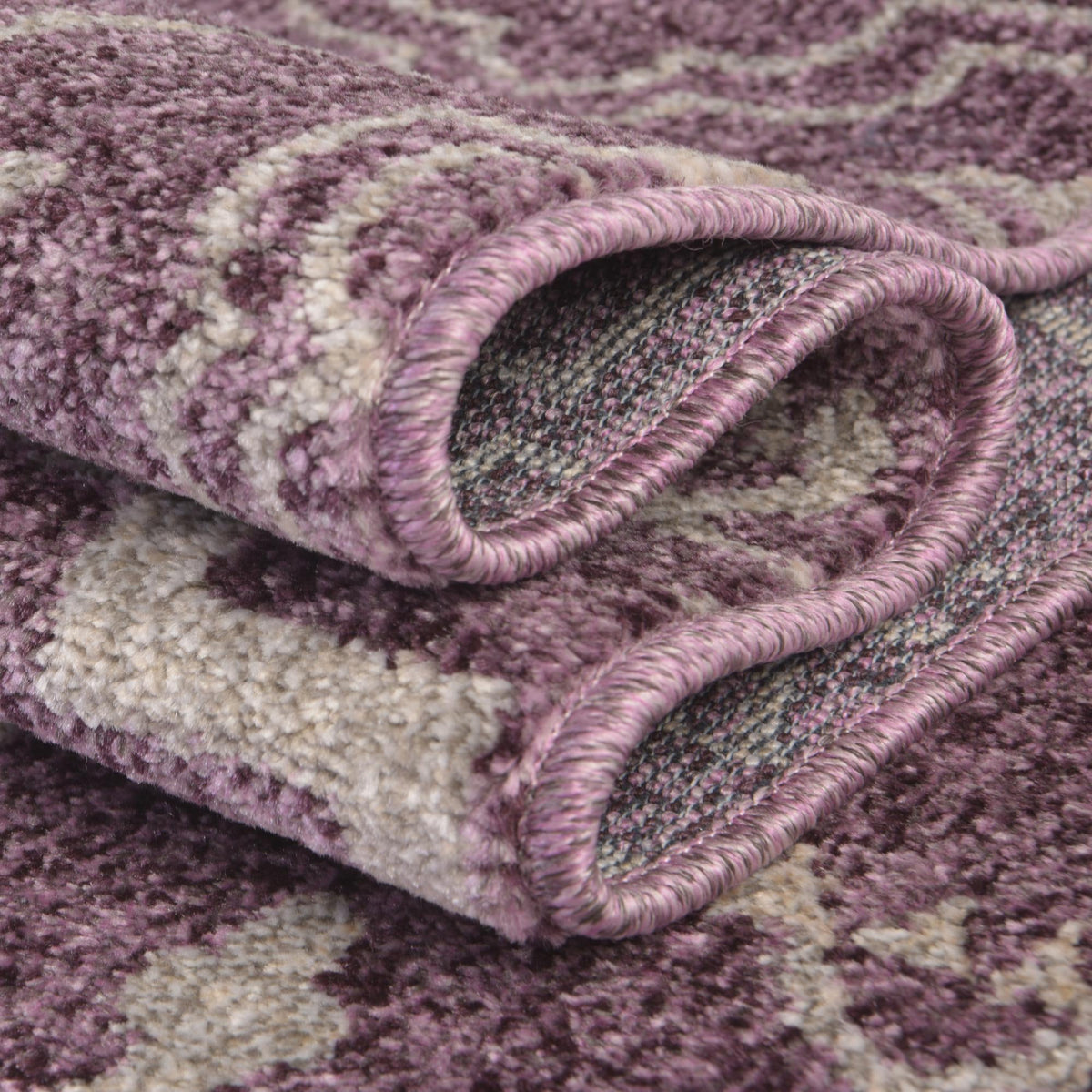 Venetian Tapestry Collection Area Rug -  Cannaregio Rectangle Purple  lifestyle 45