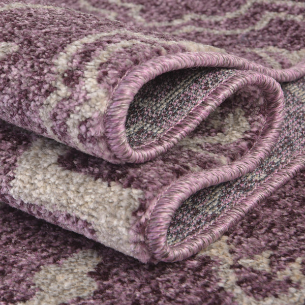 Venetian Tapestry Collection Area Rug -  Cannaregio Rectangle Purple  lifestyle 45