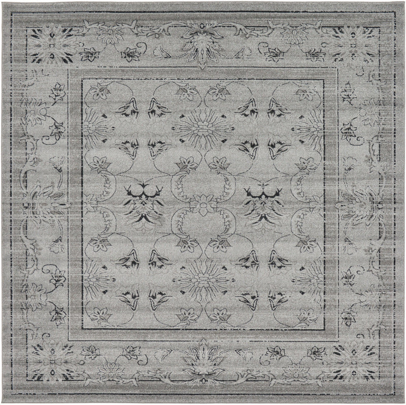 Horizon Collection Area Rug -  Tundra Square Gray  lifestyle 13