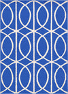 Lattice Gardens Collection Area Rug -  Berriedale Rectangle Blue Main