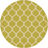Lattice Gardens Collection Area Rug -  Bloomfield (Olive) Round Olive  lifestyle 13