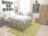 Lattice Gardens Collection Area Rug -  Bloomfield (Olive) Rectangle Olive  lifestyle 3