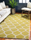 Lattice Gardens Collection Area Rug -  Bloomfield (Olive) Rectangular Olive  lifestyle 15