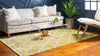 Lattice Gardens Collection Area Rug -  Bloomfield (Olive) Rectangular Olive  lifestyle 17