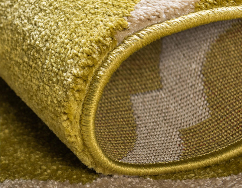 Lattice Gardens Collection Area Rug -  Bloomfield (Olive) Rectangular Olive  lifestyle 21