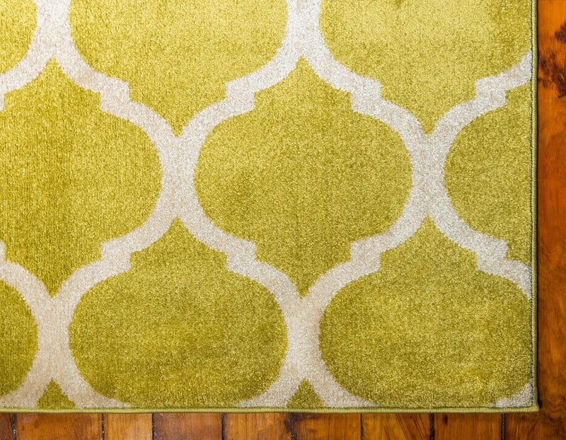 Lattice Gardens Collection Area Rug -  Bloomfield (Olive) Rectangular Olive  lifestyle 23