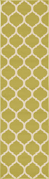 Lattice Gardens Collection Area Rug -  Bloomfield (Olive) Runner Olive  lifestyle 14