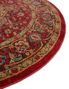 Persian Elegance Collection Area Rug -  Khorasan Round Red  lifestyle 43
