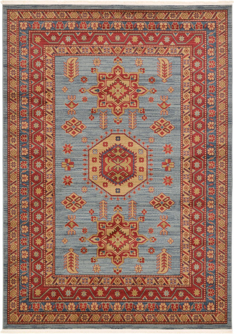Persian Elegance Collection Area Rug -  Bushehr Rectangle Light Blue Main