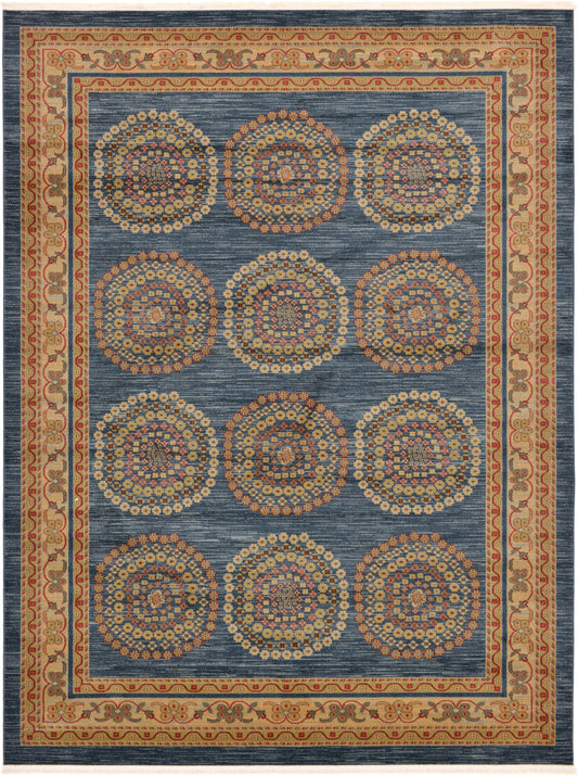 Zagros Oasis Collection Area Rug -  Gilan-e Gharb Rectangle Blue Main