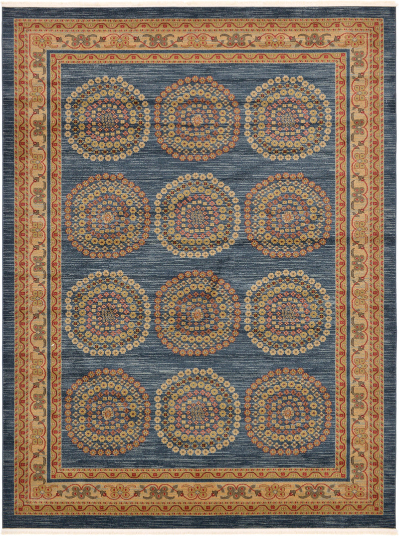 Zagros Oasis Collection Area Rug -  Gilan-e Gharb Rectangle Blue Main