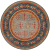 Zagros Oasis Collection Area Rug -  Dalahu Round Light Blue  lifestyle 17
