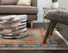 Zagros Oasis Collection Area Rug -  Dalahu Rectangular Light Blue  lifestyle 25