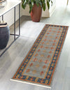 Zagros Oasis Collection Area Rug -  Dalahu Runner Light Blue  lifestyle 21