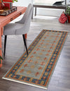 Zagros Oasis Collection Area Rug -  Dalahu Runner Light Blue  lifestyle 30