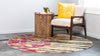 Marrakesh Elegance Collection Area Rug -  Taddert Round Yellow  lifestyle 3