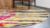 Marrakesh Elegance Collection Area Rug -  Taddert Round Yellow  lifestyle 4