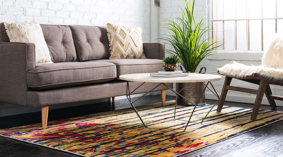 Marrakesh Elegance Collection Area Rug -  Erfoud Rectangle Yellow  lifestyle 3