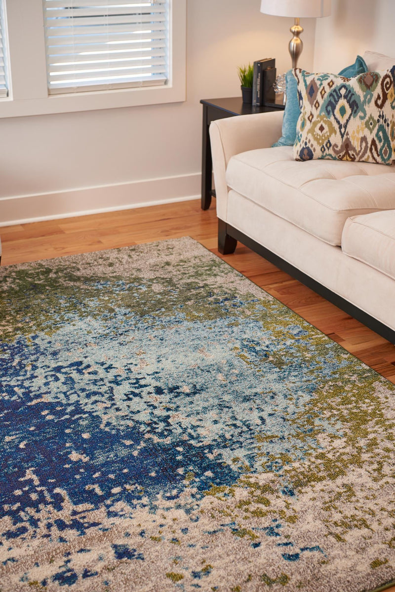 Marrakesh Elegance Collection Area Rug -  Boujad Rectangle Blue  lifestyle 3